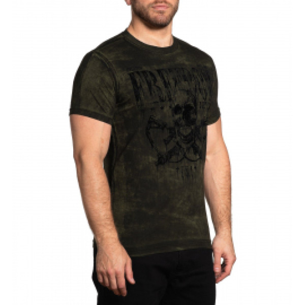 Футболка Affliction Nevermind Military Green