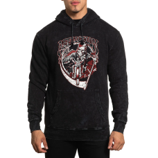 Толстовка-пуловер Affliction Ride or Die Po Hood Black Lava Wash