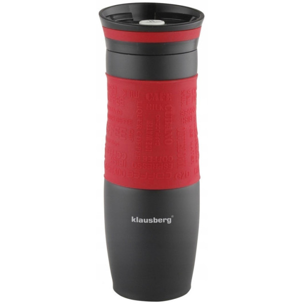 Термокружка Klausberg KB-7102 500мл. Чорно-Червона