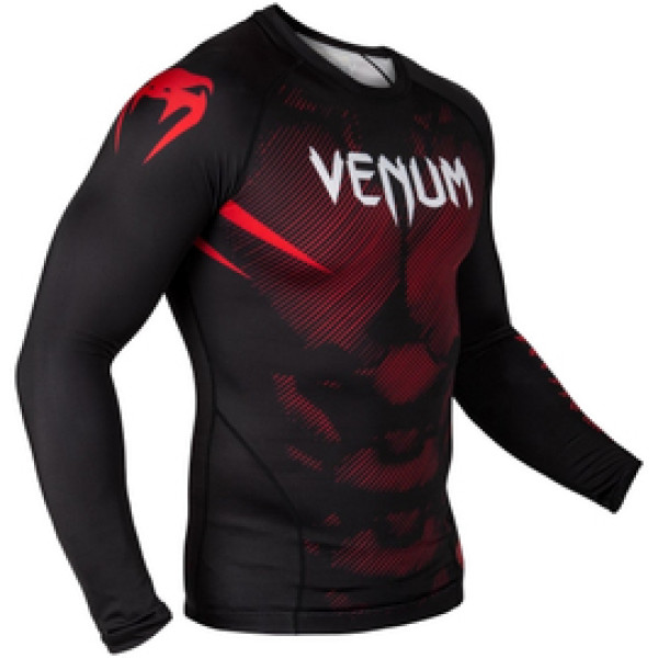 Рашгард Venum NoGi 2.0 Rashguard Long Sleeves Black Red