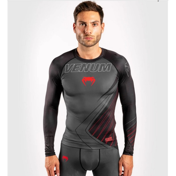 Рашгард с длинным рукавом Venum Contender 5.0 Rashguard Black Red