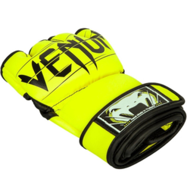 Перчатки Venum Undisputed 2.0 MMA Gloves - Semi Leather Yellow