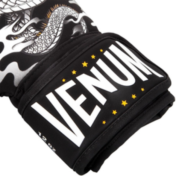 Боксерские перчатки Venum Dragons Flight Boxing Gloves - Black White