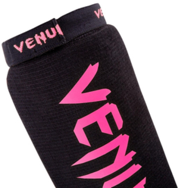 Защита голени и голеностопа Venum Kontact Shinguards - Cotton Neo Pink