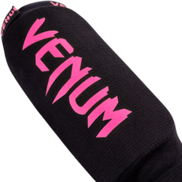 Защита голени и голеностопа Venum Kontact Shinguards - Cotton Neo Pink