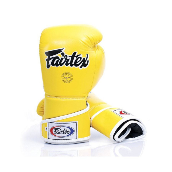 Боксерские перчатки Fairtex BGV6 Angular Sparring Boxing Gloves Yellow
