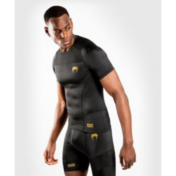 Рашгард Venum G-Fit Rashguard Short Sleeves Black Gold