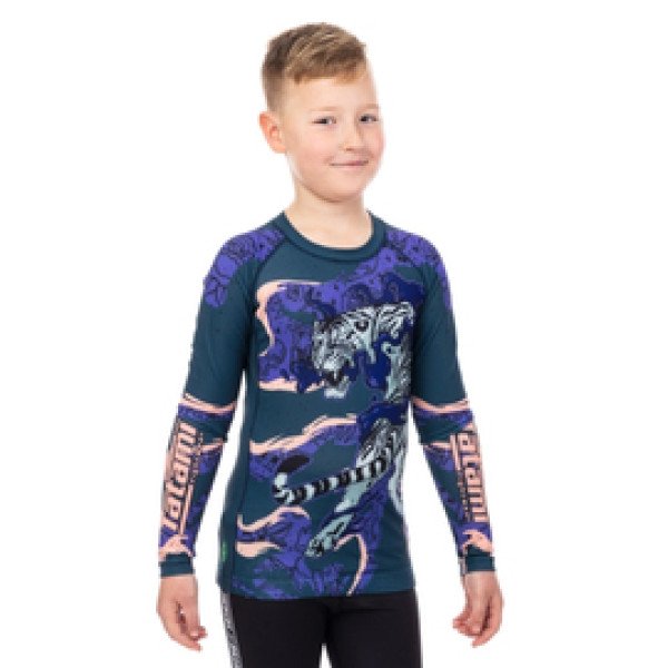 Детский рашгард Tatami Kids Moonlight Tiger Eco Tech Recycled Rash Guard