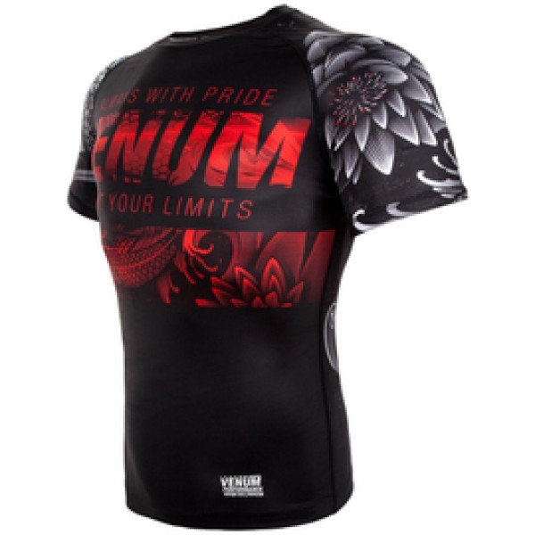 Рашгард Venum Koi 2.0 Rashguards Short Black White