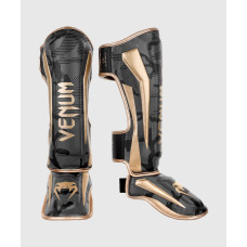 Защита голени Venum Elite Shinguards Dark Camo Gold