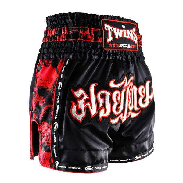 Шорты для тайского бокса Twins TBS-SK1 Skull Black