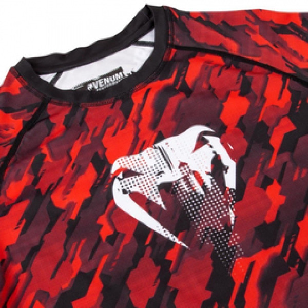 Рашгард Venum Tecmo Rashguard Short Sleeves Red