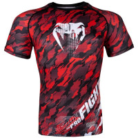 Рашгард Venum Tecmo Rashguard Short Sleeves Red