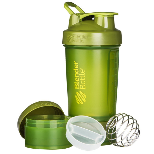 Шейкер спортивний BlenderBottle ProStak 22oz/650ml з 2-ма контейнерами Moss Green (Original)