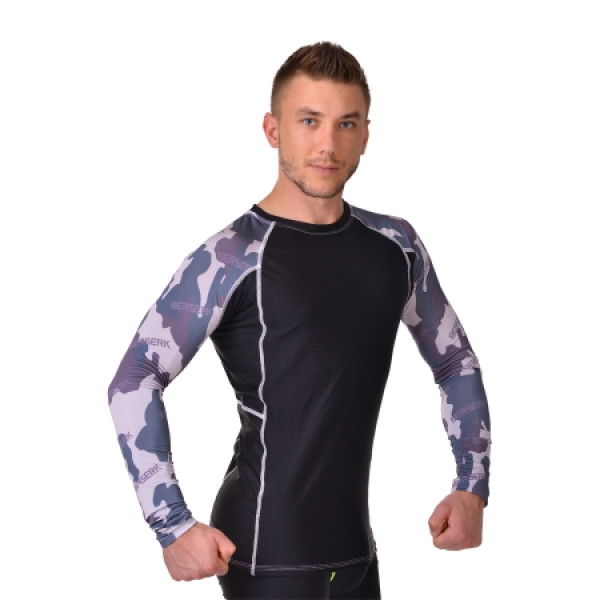 Рашгард с длинным рукавом для ММА CAMO black Berserk-sport