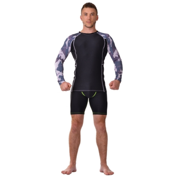 Рашгард с длинным рукавом для ММА CAMO black Berserk-sport
