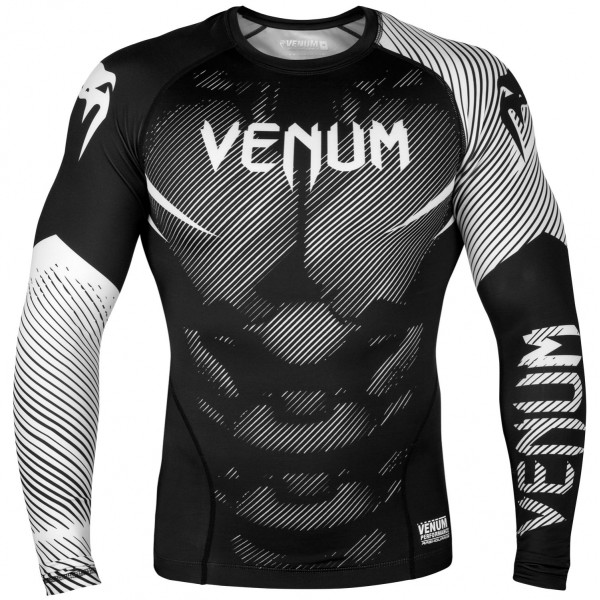 Рашгард Venum NoGi 2.0 Rashguard Long Sleeves Black White