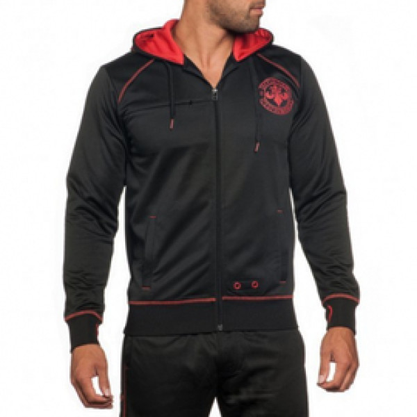 Мастерка Affliction Sport Body Space Full Zip Hoodie Black Red