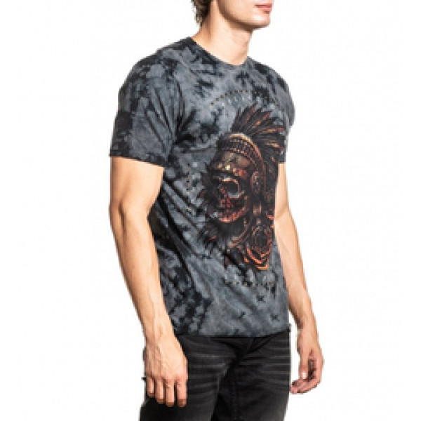 Футболка Affliction Forget In Obsidan SS Tee Doom Wash