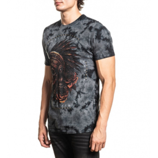 Футболка Affliction Forget In Obsidan SS Tee Doom Wash