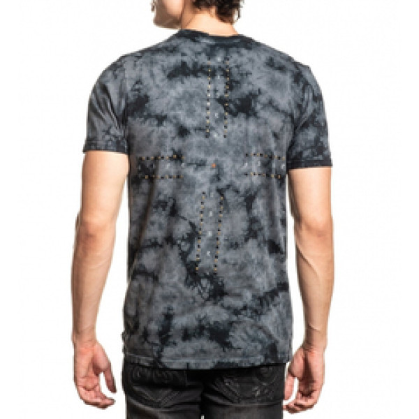 Футболка Affliction Forget In Obsidan SS Tee Doom Wash