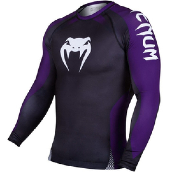 Рашгард Venum No Gi IBJJF Approved Rash Guard Black Purple