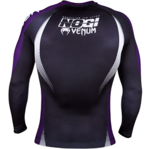 Рашгард Venum No Gi IBJJF Approved Rash Guard Black Purple