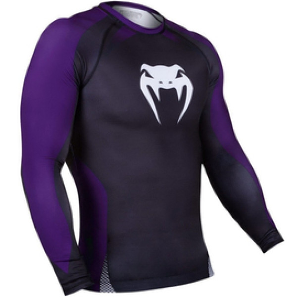 Рашгард Venum No Gi IBJJF Approved Rash Guard Black Purple
