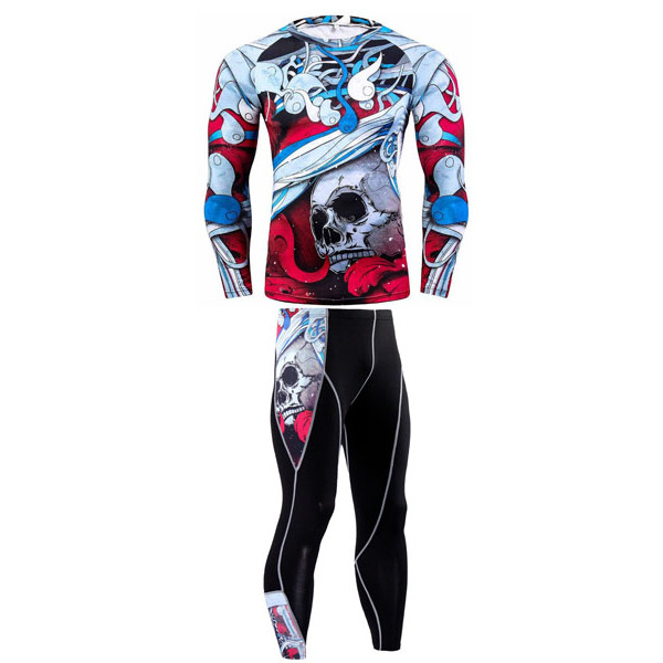 Компрессионные штаны Fixgear Abstract Skull