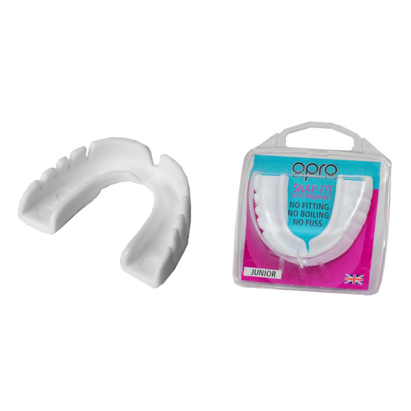 Капа боксерська OPRO Junior Snap-Fit White (art.002143010)
