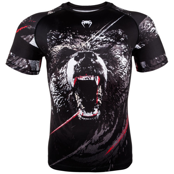 Рашгард Venum Grizzli Rashguard Short Sleeves Black