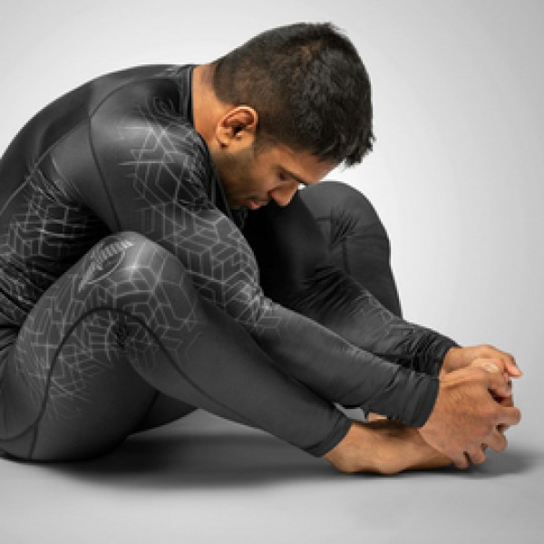 Компрессионные штаны Hayabusa Geo Jiu Jitsu Spats Grey