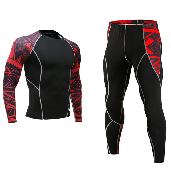 Компрессионные штаны Artix Abstract Red