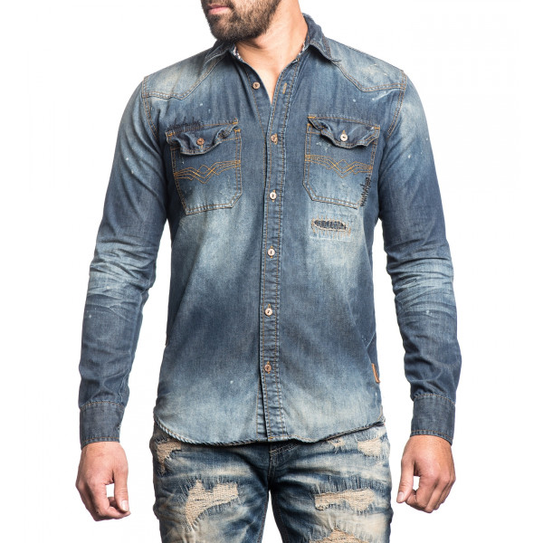 Мужская рубашка Affliction Gravel Roads