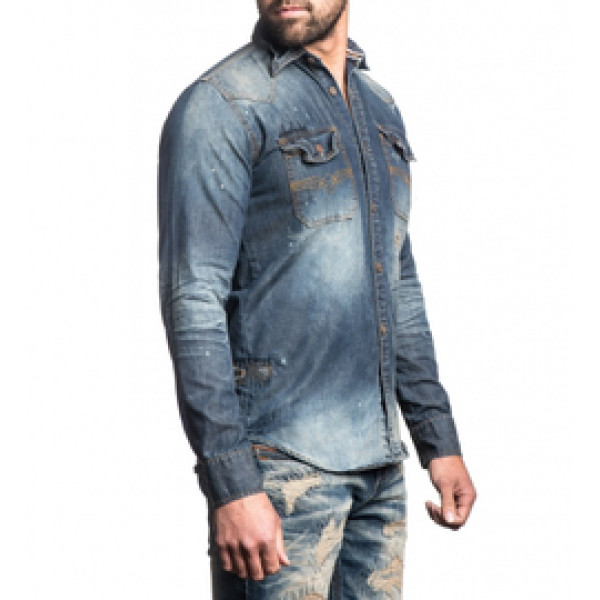Мужская рубашка Affliction Gravel Roads