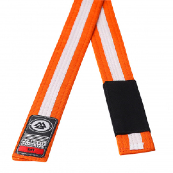 Детский пояс для кимоно Peresvit BJJ Belt Kid's Orange White Stripe