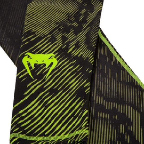 Компрессионные штаны Venum Fusion Compression Spats Black Yellow