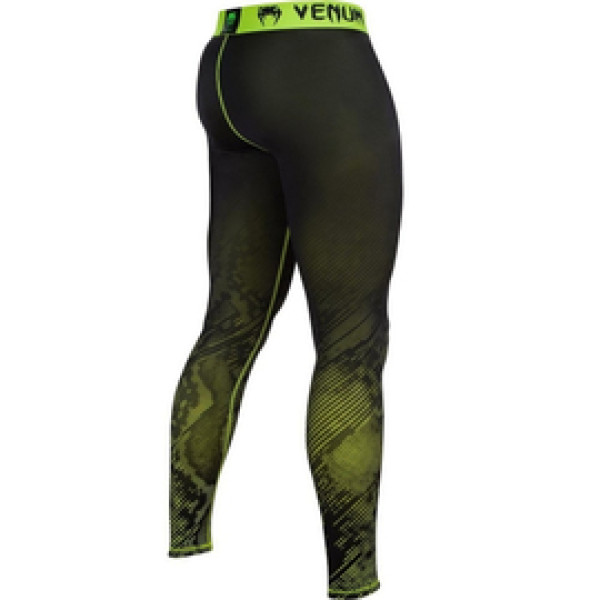 Компрессионные штаны Venum Fusion Compression Spats Black Yellow