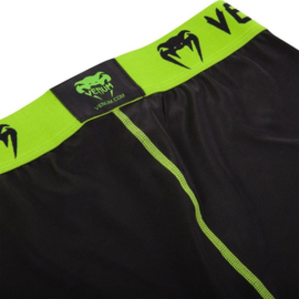 Компрессионные штаны Venum Fusion Compression Spats Black Yellow