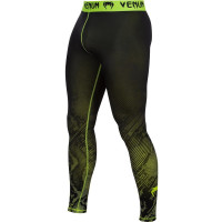 Компрессионные штаны Venum Fusion Compression Spats Black Yellow