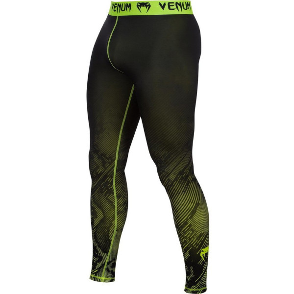 Компрессионные штаны Venum Fusion Compression Spats Black Yellow