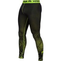 Компрессионные штаны Venum Fusion Compression Spats Black Yellow