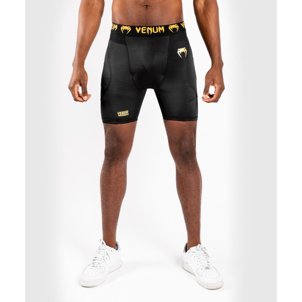 Компрессионные шорты Venum G-Fit Compression Shorts Black Gold