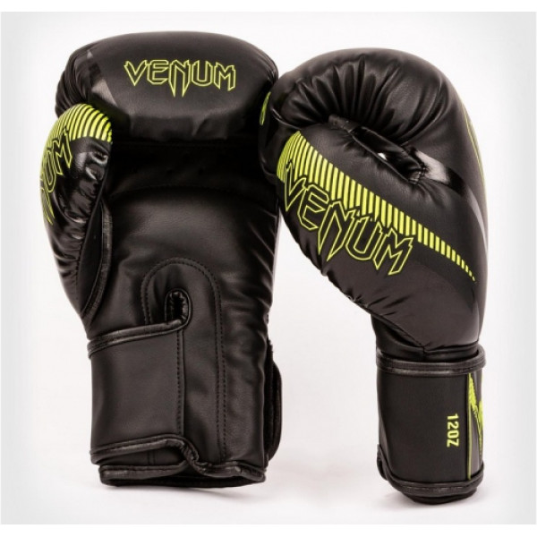 Боксерські рукавиці Venum Impact Black Neo Yellow