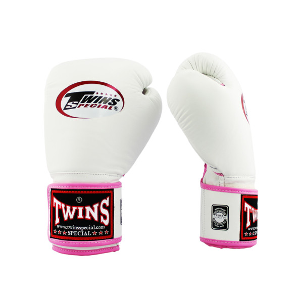 Боксерські рукавиці Twins Velcro Mesh Edition BGVLA1 White Pink