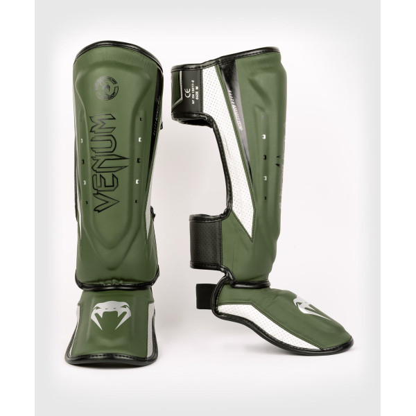 Захист гомілки Venum Elite Evo Shinguards Khaki Silver