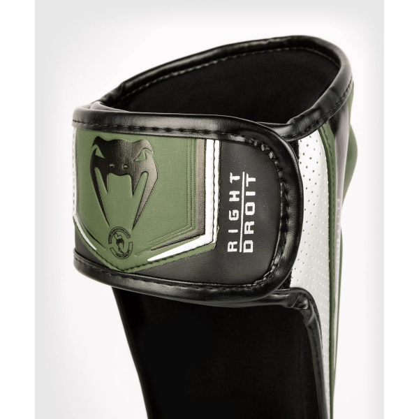 Захист гомілки Venum Elite Evo Shinguards Khaki Silver