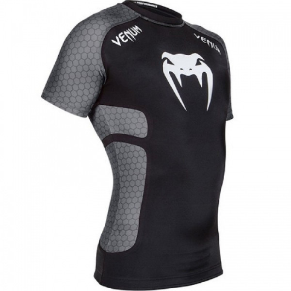 Рашгард Venum Absolute Short Sleeves Black Grey