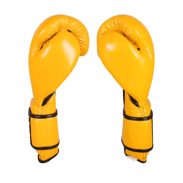 Боксерські рукавиці Cleto Reyes Leather Contact Closure Gloves Yellow