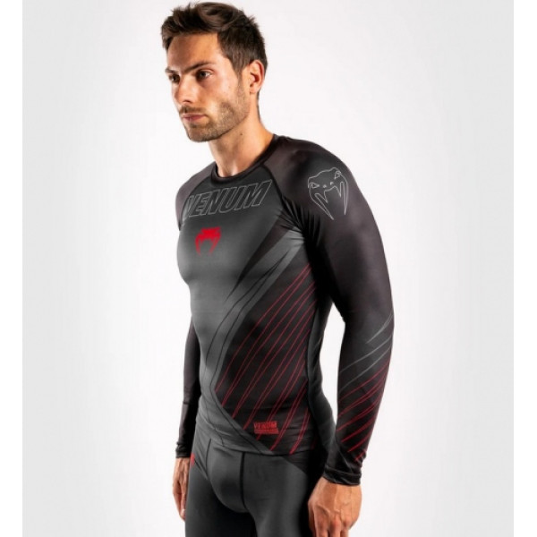 Рашгард Venum Contender 5.0 Rashguard Black Red